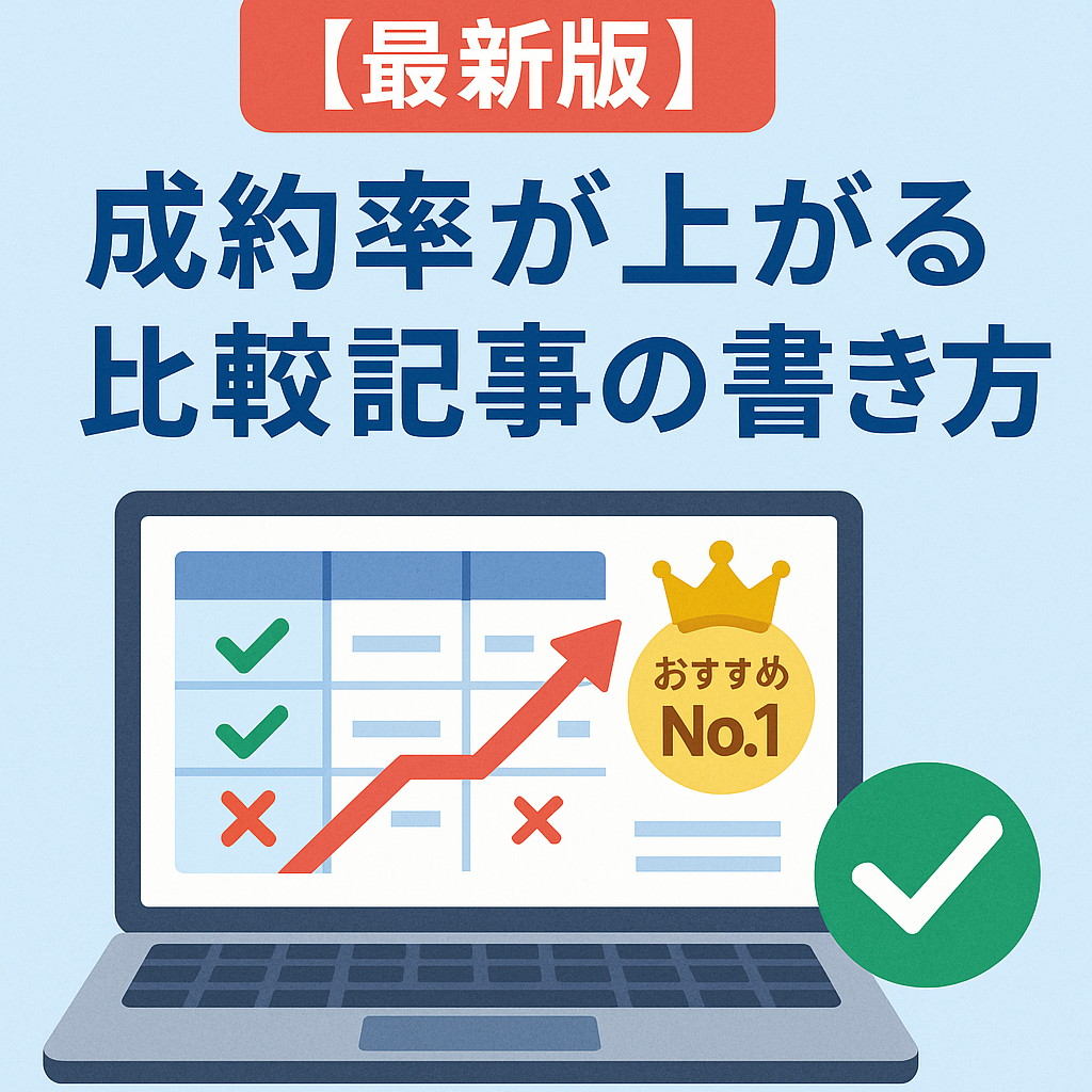 【最新版】成約率が上がる比較記事の書き方